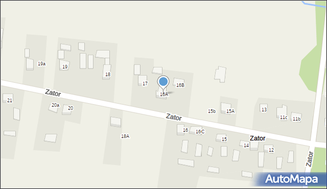 Zator, Zator, 16A, mapa Zator