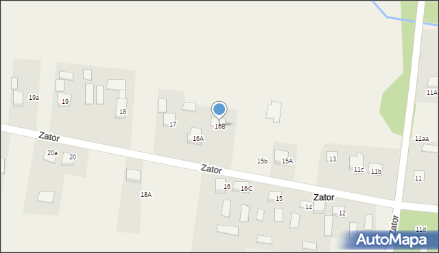 Zator, Zator, 16B, mapa Zator