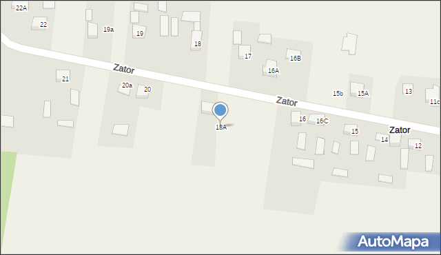 Zator, Zator, 18A, mapa Zator