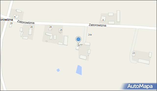 Zatorowizna, Zatorowizna, 24, mapa Zatorowizna