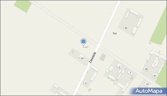 Zawada, Zawada, 3b, mapa Zawada