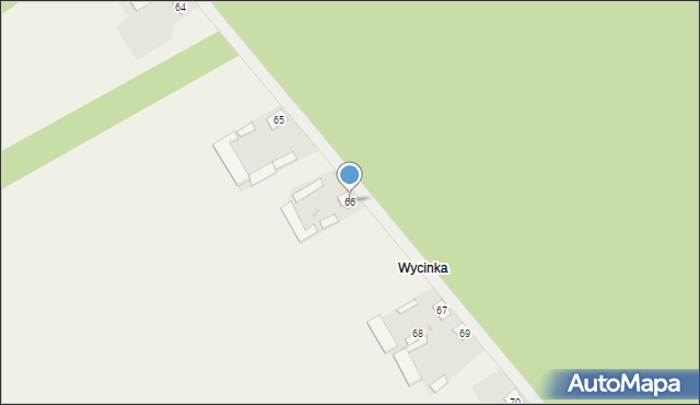 Zawada, Zawada, 66, mapa Zawada