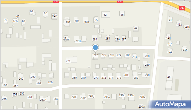 Zawada, Zawada, 272, mapa Zawada