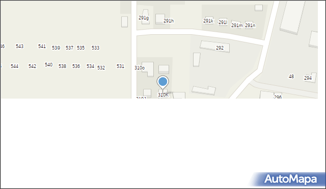 Zawada, Zawada, 310K, mapa Zawada