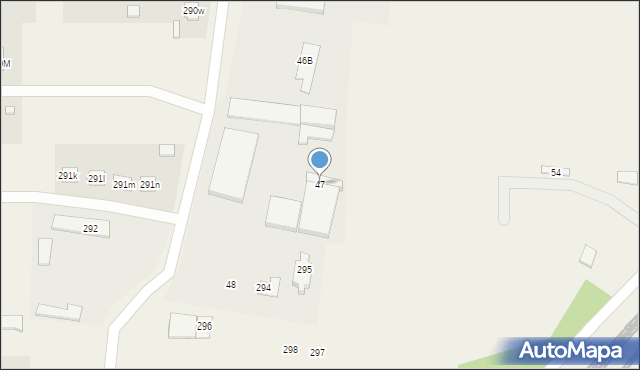 Zawada, Zawada, 47, mapa Zawada