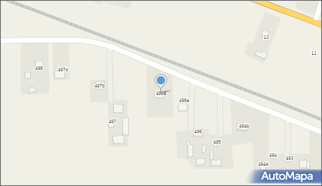 Zawada, Zawada, 496B, mapa Zawada