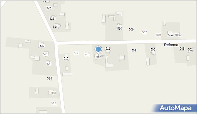 Zawada, Zawada, 512, mapa Zawada