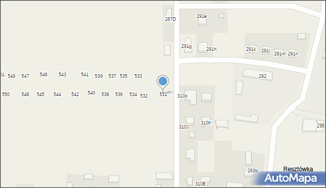 Zawada, Zawada, 531, mapa Zawada