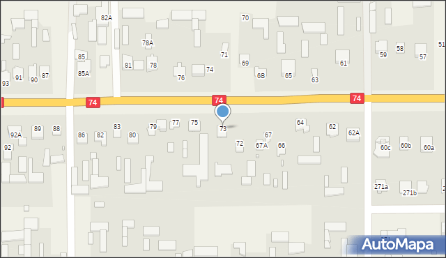 Zawada, Zawada, 73, mapa Zawada