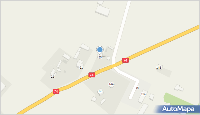 Zawada, Zawada, 20, mapa Zawada