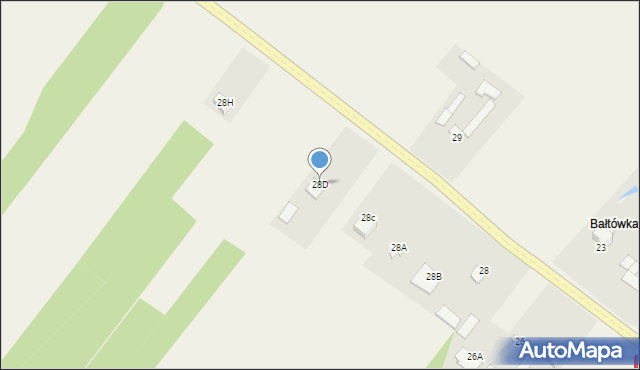 Zawada, Zawada, 28D, mapa Zawada