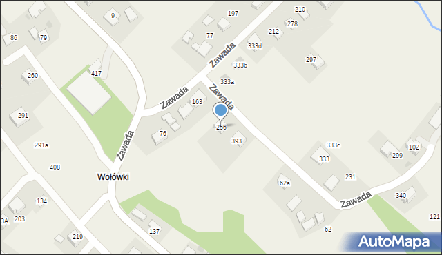 Zawada, Zawada, 256, mapa Zawada