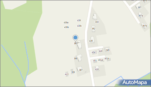 Zawada, Zawada, 383, mapa Zawada