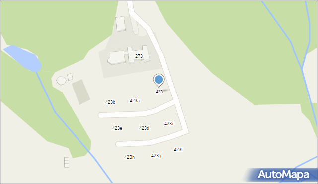 Zawada, Zawada, 423, mapa Zawada