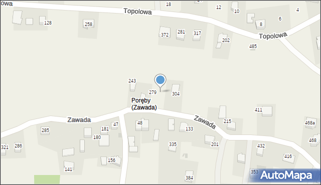 Zawada, Zawada, 429, mapa Zawada