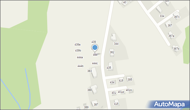 Zawada, Zawada, 444, mapa Zawada