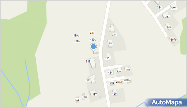 Zawada, Zawada, 444c, mapa Zawada