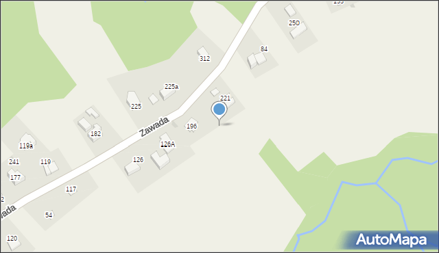 Zawada, Zawada, 446, mapa Zawada