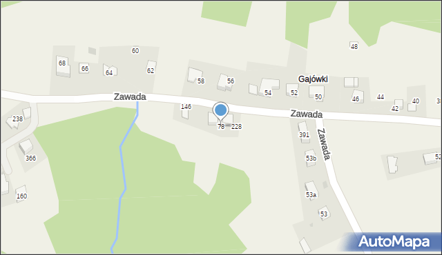 Zawada, Zawada, 78, mapa Zawada