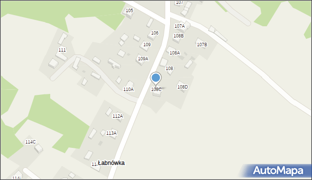 Zawada, Zawada, 108C, mapa Zawada