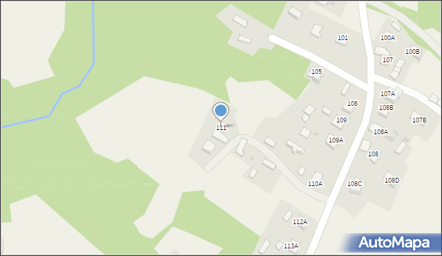Zawada, Zawada, 111, mapa Zawada