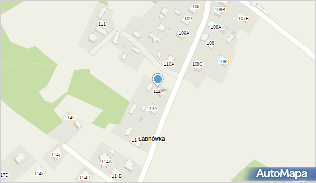Zawada, Zawada, 112A, mapa Zawada