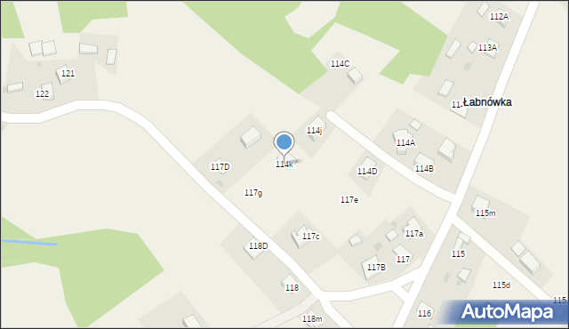 Zawada, Zawada, 114k, mapa Zawada