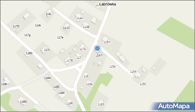 Zawada, Zawada, 115, mapa Zawada