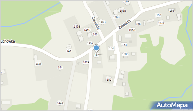 Zawada, Zawada, 147, mapa Zawada