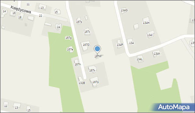 Zawada, Zawada, 167m, mapa Zawada