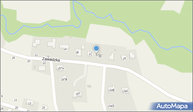 Zawada, Zawada, 1h, mapa Zawada