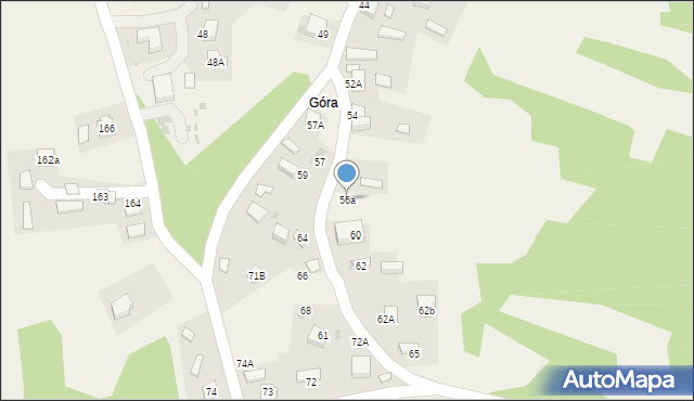 Zawada, Zawada, 56a, mapa Zawada