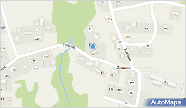Zawada, Zawada, 82, mapa Zawada