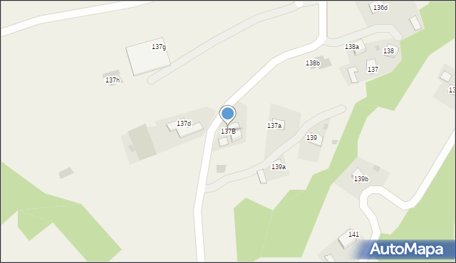 Zawada, Zawada, 137B, mapa Zawada