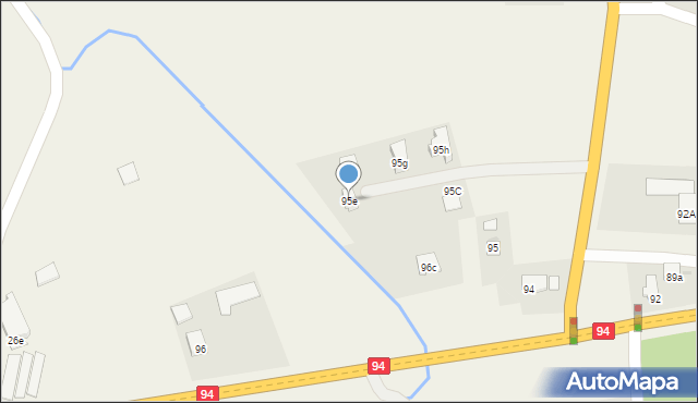 Zawada, Zawada, 95e, mapa Zawada