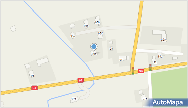 Zawada, Zawada, 96c, mapa Zawada