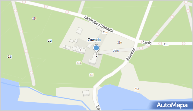 Zawada, Zawada, 2, mapa Zawada