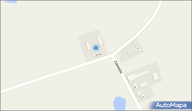 Zawada, Zawada, 3, mapa Zawada