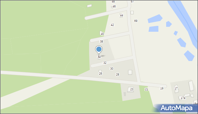 Zawada, Zawada, 34, mapa Zawada