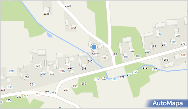 Zawada, Zawada, 204, mapa Zawada