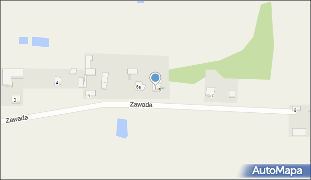 Zawada, Zawada, 6b, mapa Zawada