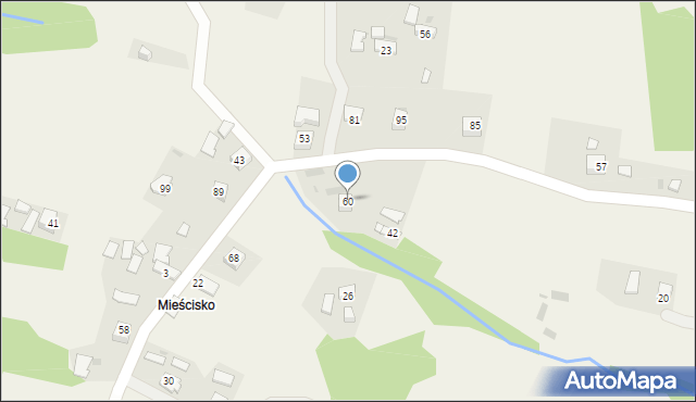 Zawada Lanckorońska, Zawada Lanckorońska, 60, mapa Zawada Lanckorońska