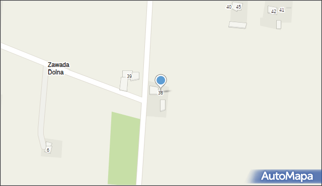Zawada-Piaski, Zawada-Piaski, 38, mapa Zawada-Piaski