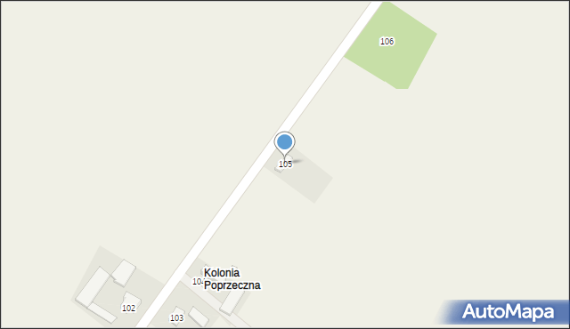 Zawada Pilicka, Zawada Pilicka, 105, mapa Zawada Pilicka