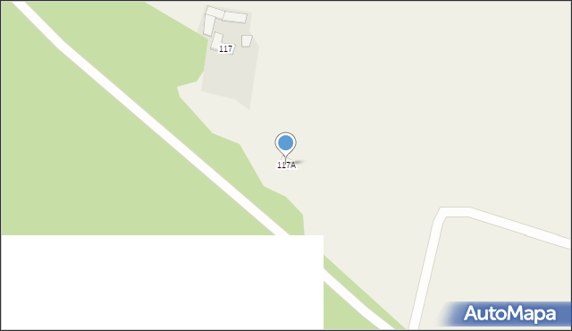 Zawada Pilicka, Zawada Pilicka, 117A, mapa Zawada Pilicka