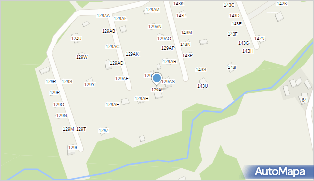 Zawada Pilicka, Zawada Pilicka, 129AI, mapa Zawada Pilicka