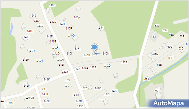 Zawada Pilicka, Zawada Pilicka, 140L, mapa Zawada Pilicka