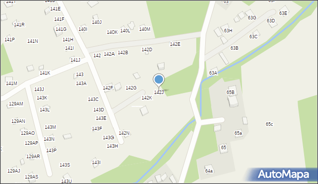 Zawada Pilicka, Zawada Pilicka, 142J, mapa Zawada Pilicka