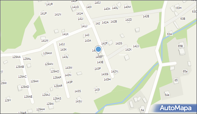 Zawada Pilicka, Zawada Pilicka, 143D, mapa Zawada Pilicka