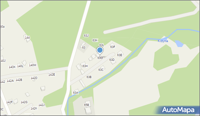 Zawada Pilicka, Zawada Pilicka, 63G, mapa Zawada Pilicka